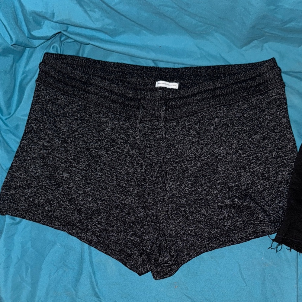 American Eagle Outfitters Black Heathered Athletic Shorts